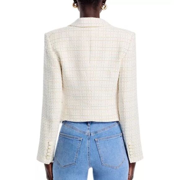 NWT Veronica Beard DIEGO DICKEY JACKET
COLOR IVORY MULTI Tweed Dickey Size 14 - Picture 5 of 16